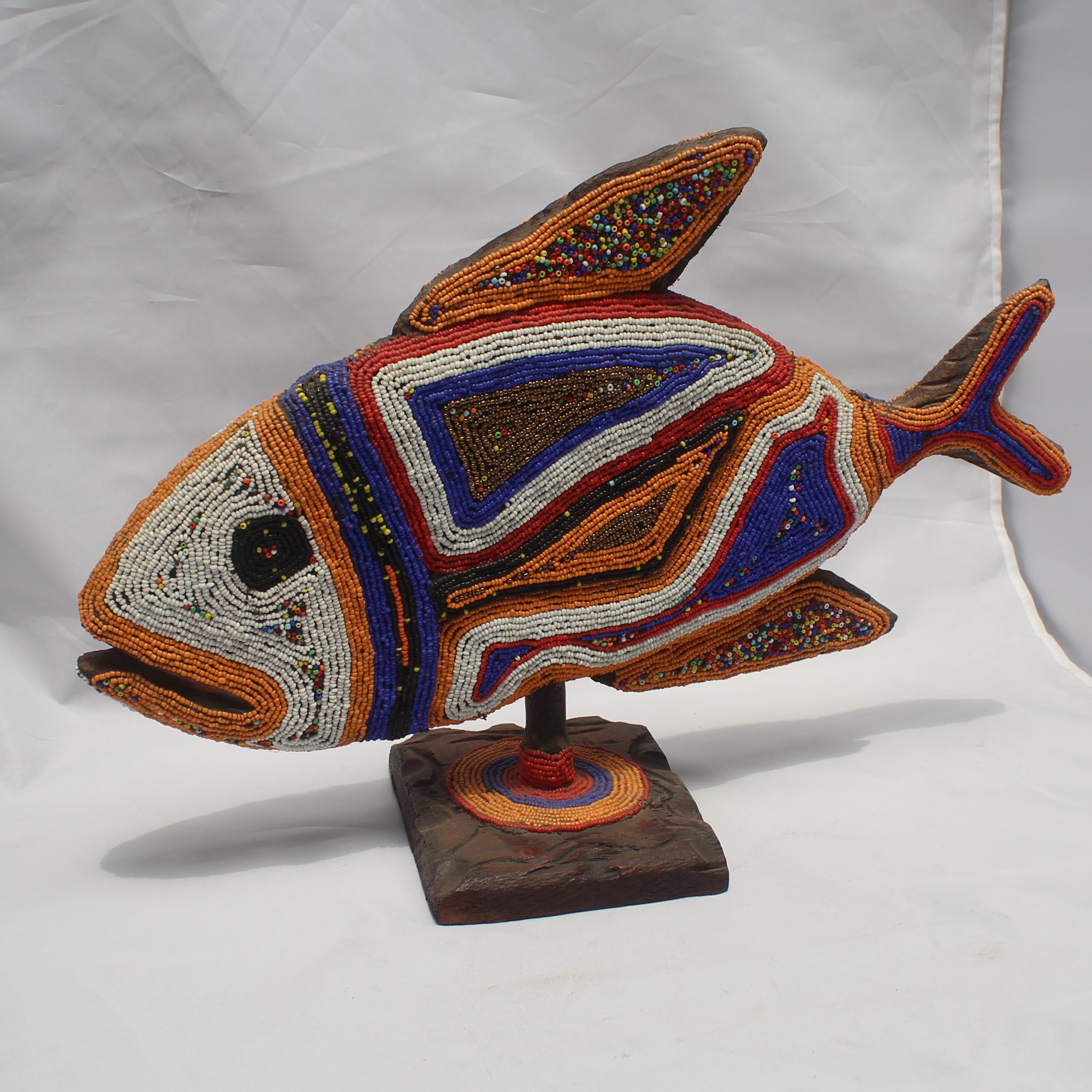 Folk-Art Fish Keychain Holder  Folk art fish, Scrap wood crafts