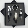 4-Piece Stainless Steel Wine Accessory Gift Set