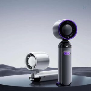 100-Speed High-Speed Handheld Fan with LED Display