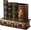 Vintage Wooden Pen Holder and Desk Organizer