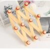 Expandable Wooden Accordion Wall Hanger & Coat Rack