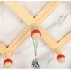 Expandable Wooden Accordion Wall Hanger & Coat Rack