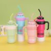 WhatsApp Image 2026-10-27 at 9.35.14 AM "ICE CREAM" Pastel Tumbler with Straw & Handle 1000ml
