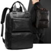 Zip Synthetic leather Backpack